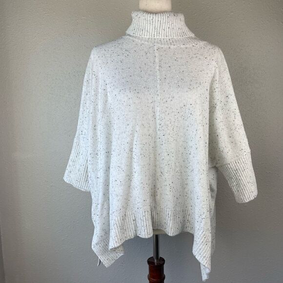 LOFT Oversized Turtleneck Sweater Size Petite L EUC - Picture 1 of 8